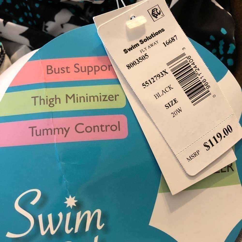 SWIM Solutions Tummy-Control Swimdress NWT - Picture 4 of 6